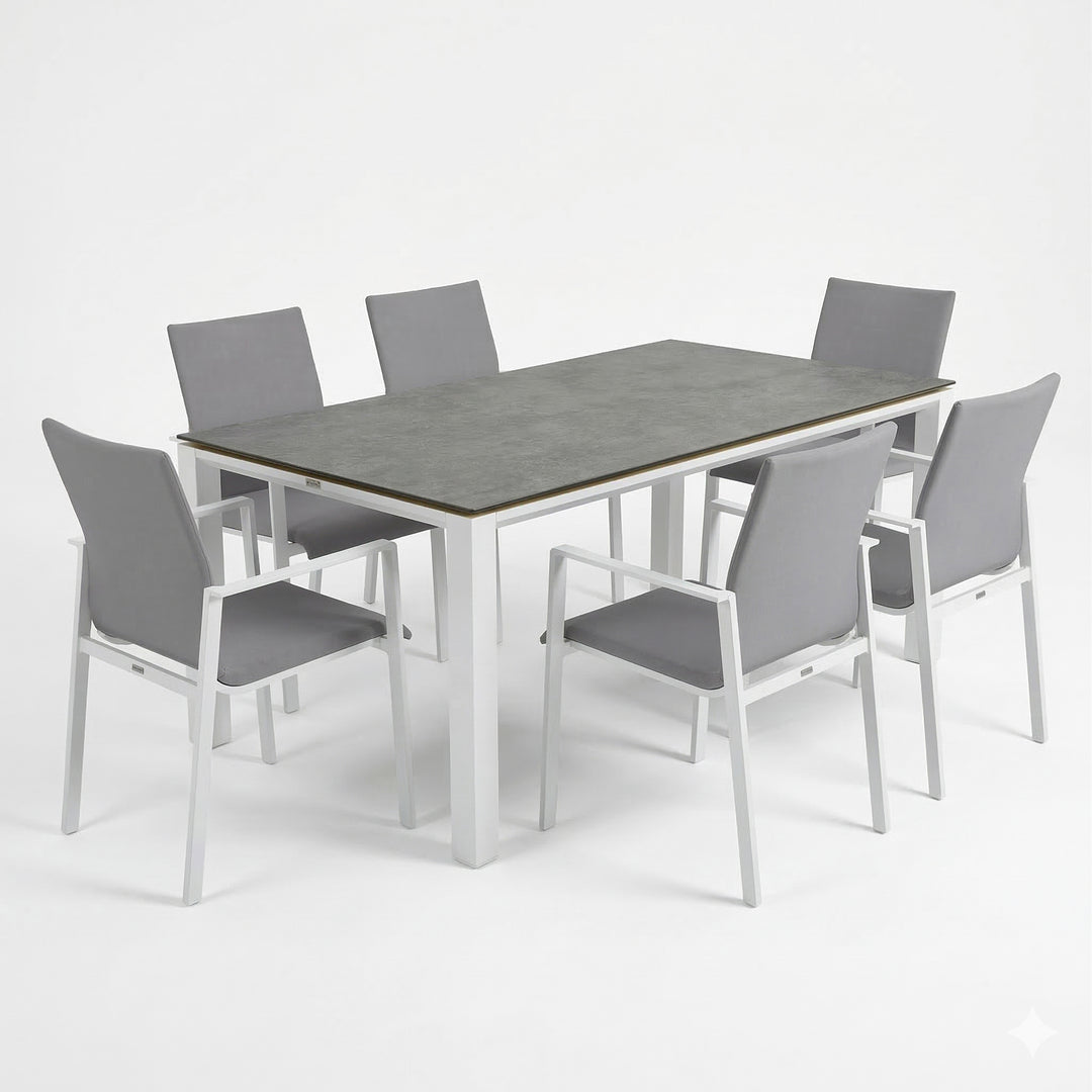 Sense 7-Piece Dining Set, White