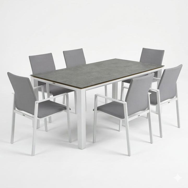 Sense 7-Piece Dining Set, White