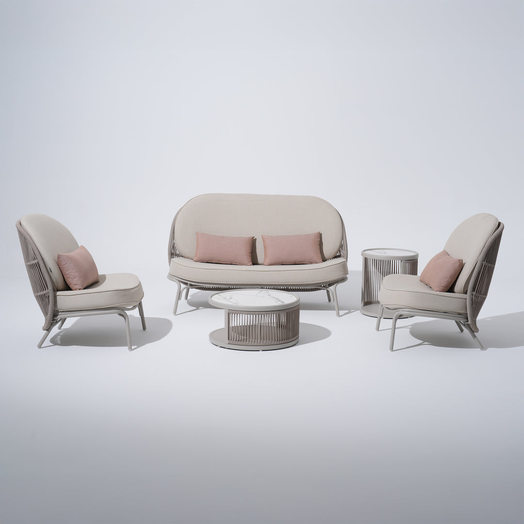 Shell 5-Piece Lounge Set with Pillows