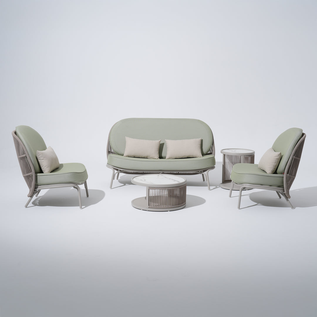Shell 5-Piece Lounge Set with Pillows