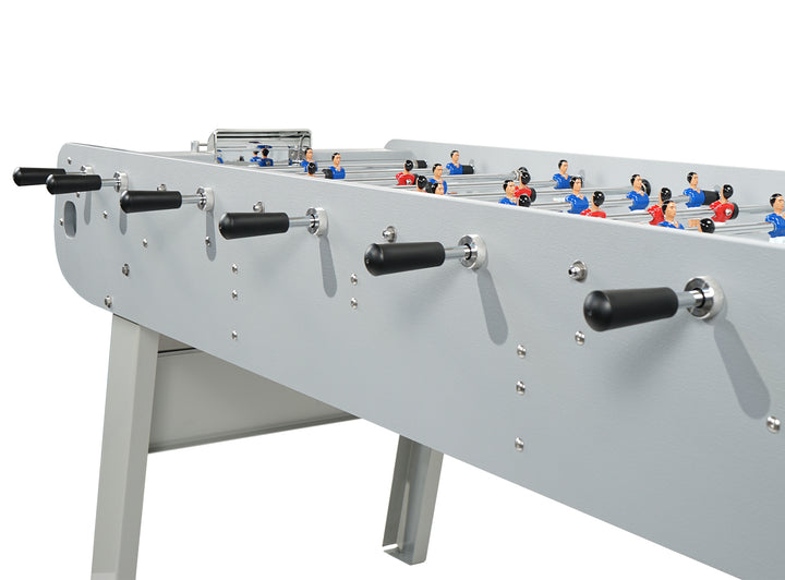 René Pierre Tahiti Outdoor Six-Player Foosball Table with six rods and hand-painted players for outdoor use