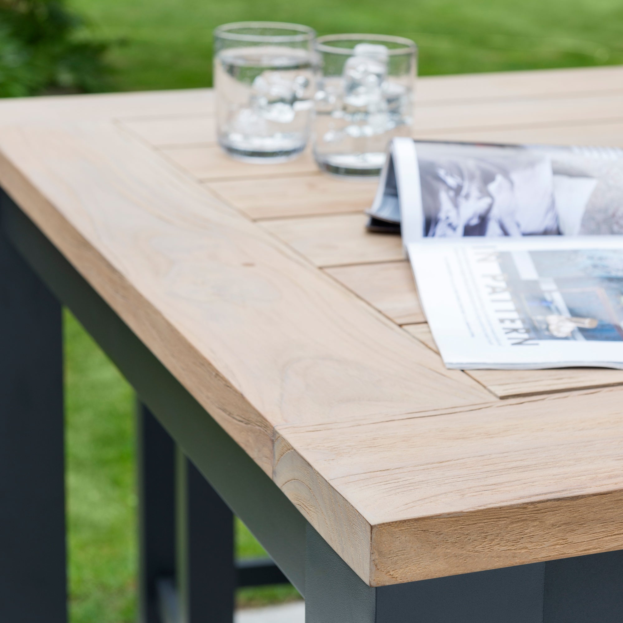 40"x40" Elba Dining Table With Teak Top