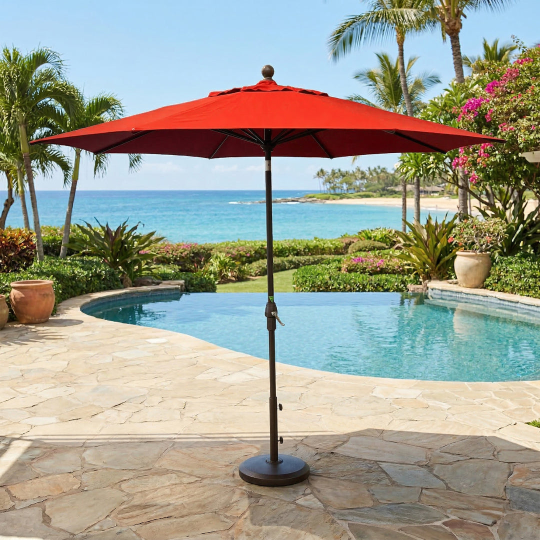 9 Foot Auto-Tilt Market Umbrella