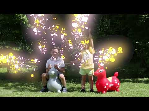 Video of children playing on the Rody Magical Unicorns.