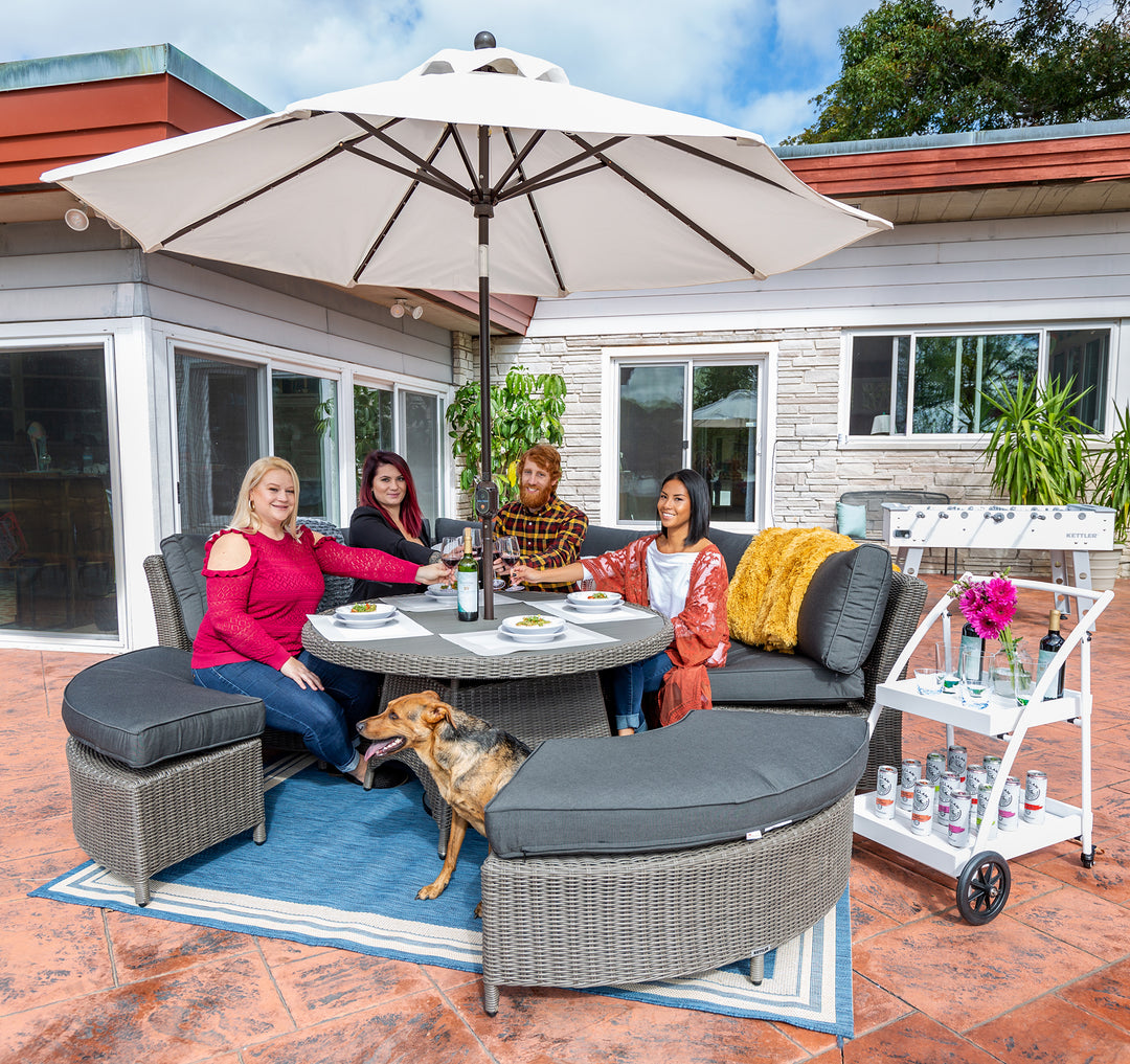 Kettler Palma Wicker Round Lounge Set