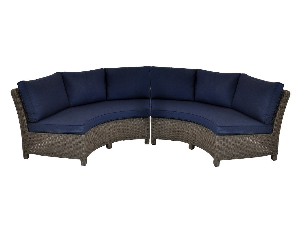 Palma Wicker Curved Sofa