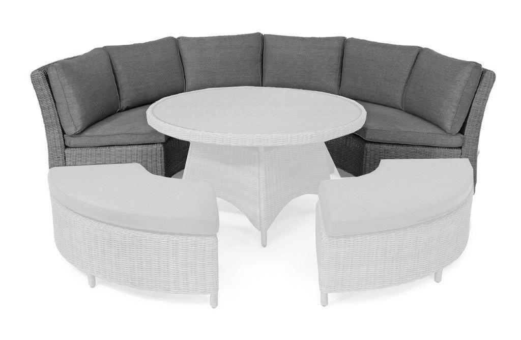 Palma Wicker Curved Sofa