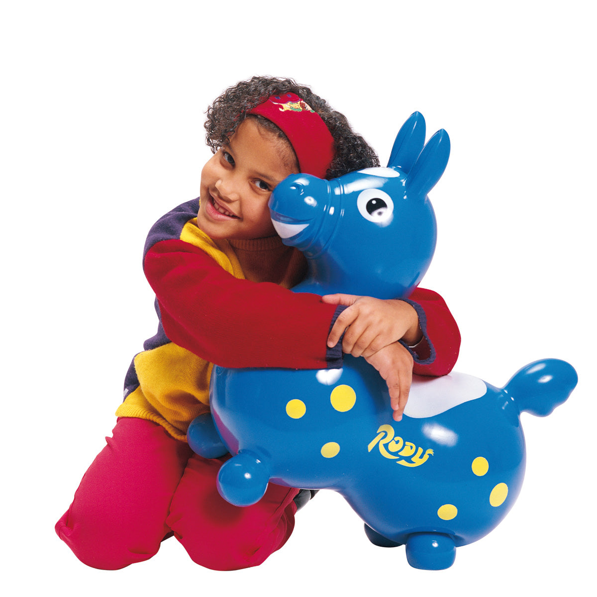 The Rody Inflatable Bounce Horse promotes active playtime while developing children’s balance, motor skills and body coordination. The Rody Horse has been adopted in many nursery schools as a psycho-motor tool, and also used by therapists to enhance language, memory, and perception skills. However, it's mainly a fun and relaxing toy to get your child active.