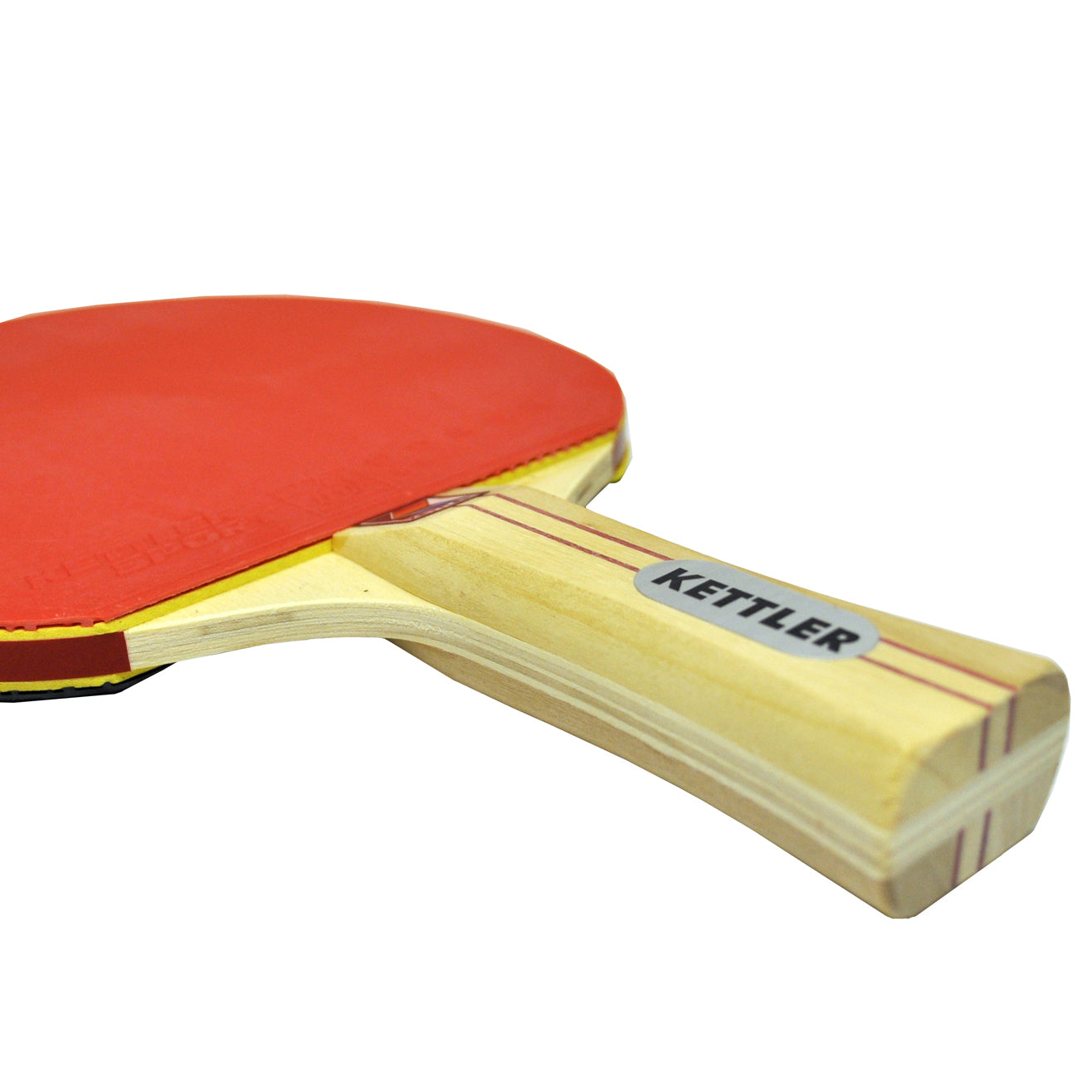 Close up of table tennis paddle handle