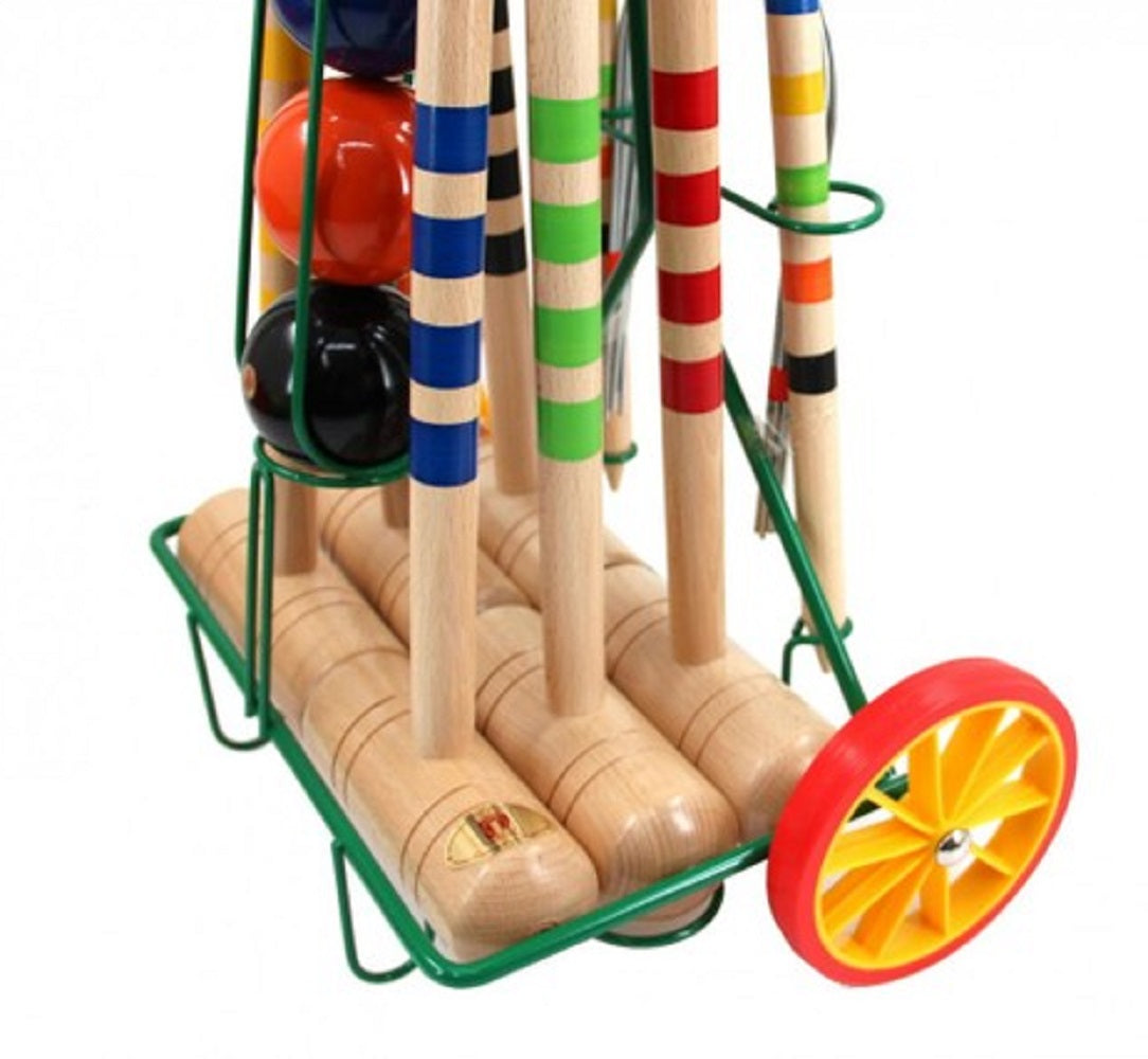 6-Player Croquet Set with Trolley