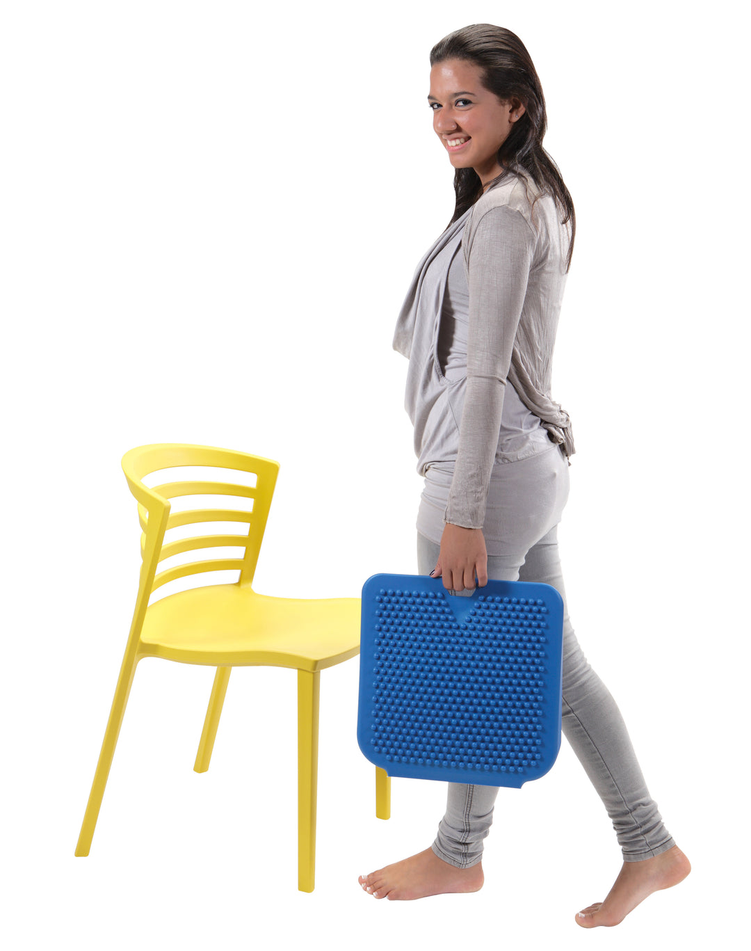 NRS Gymnic Movin' Sit Jr. - Inflatable Air Cushion For Kids, Improves Posture & Concentration, 10"x10"