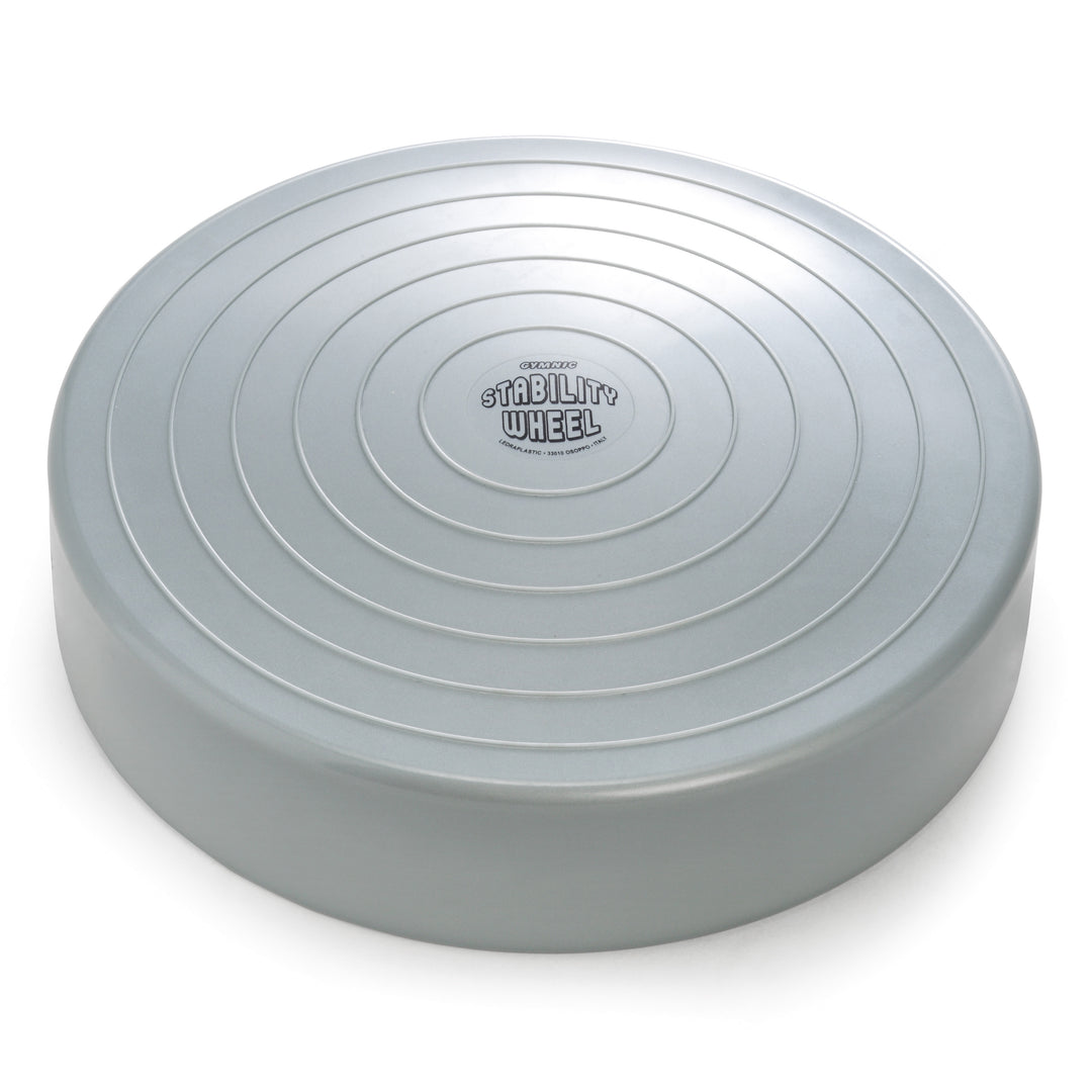 Gymnic Stability Wheel in gray for balance training, posture improvement, and muscle toning in various sports programs.