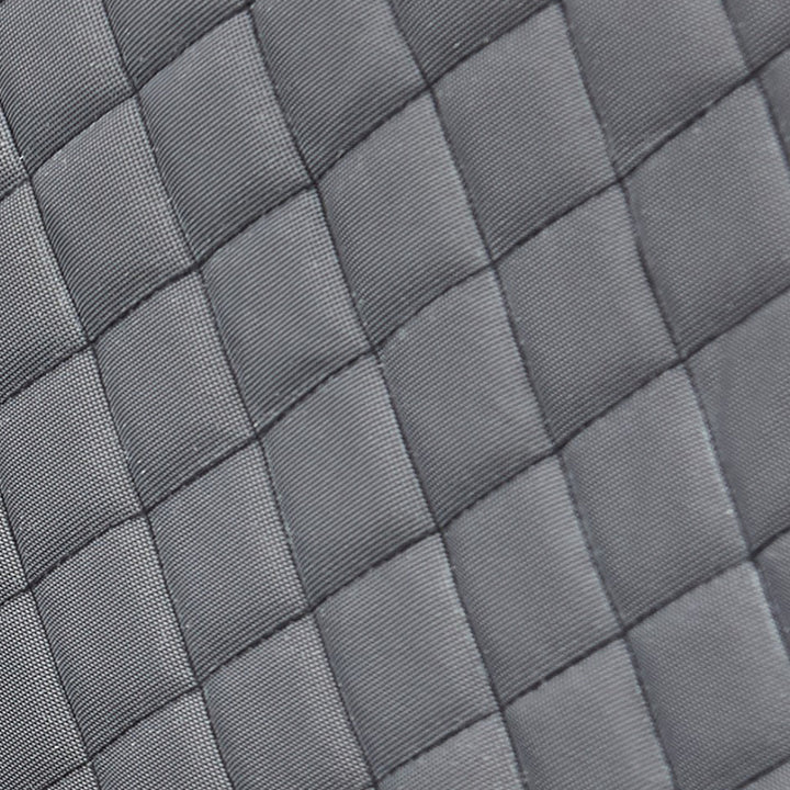 Diamond Pillow close-up showing carbon color textured diamond embroidered quick-drying fabric pattern.