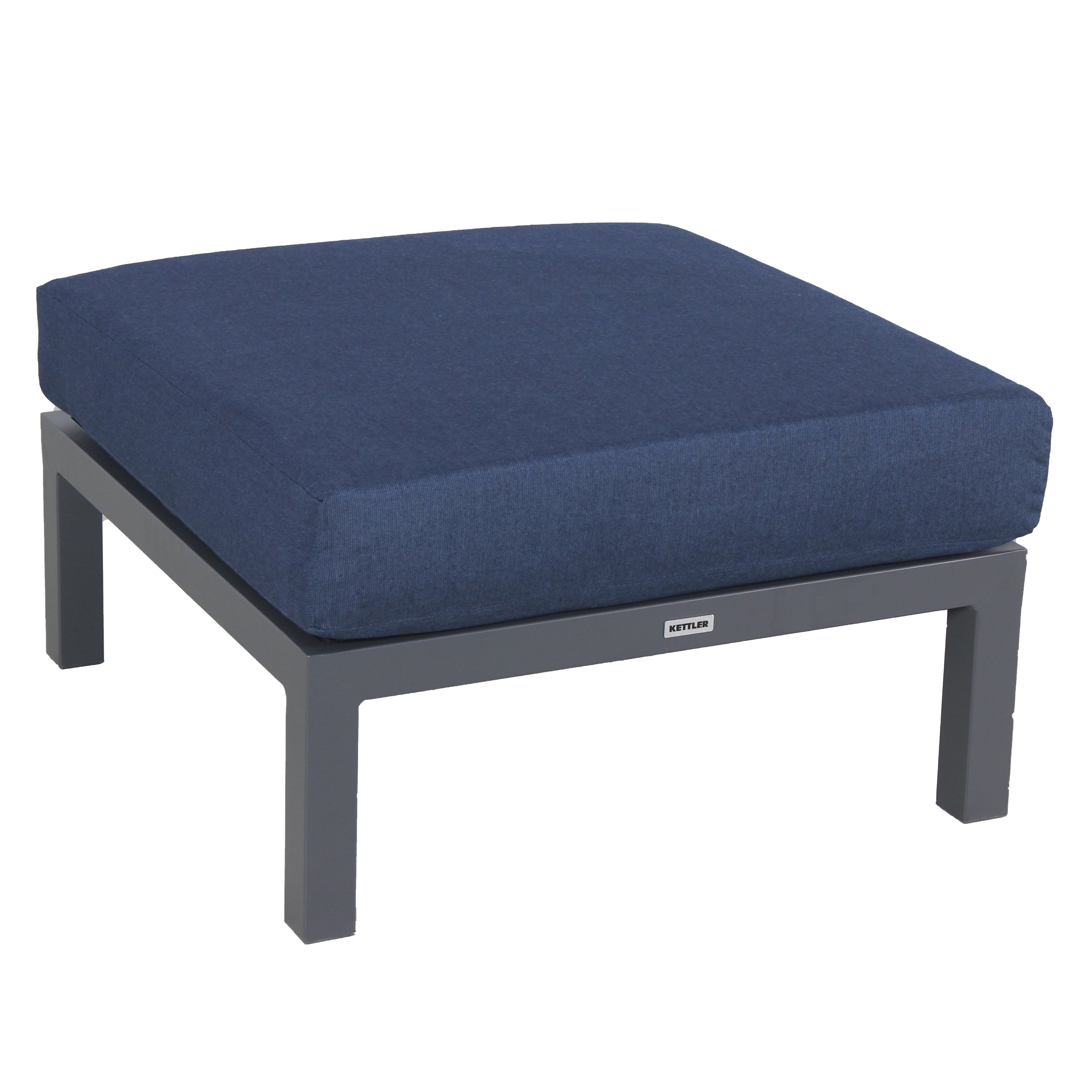 Elba Aluminum Lounge Ottoman With Cushion