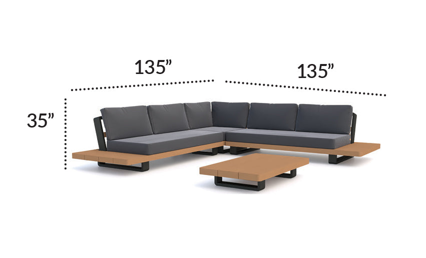 Fitz Roy Teak Corner Set