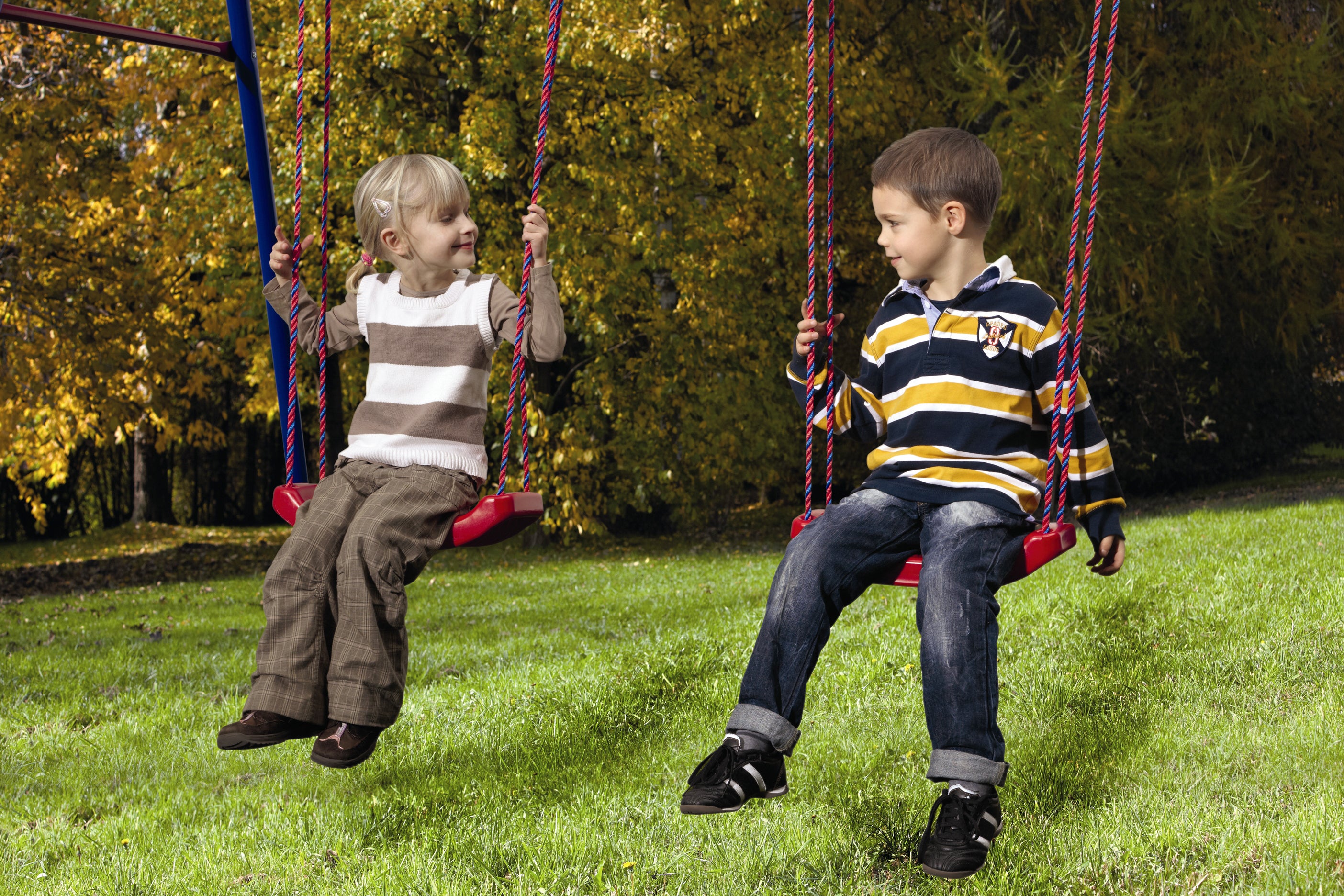 Multi-Play Swingset Bundle - With Gondola & Surf Swing Accessories