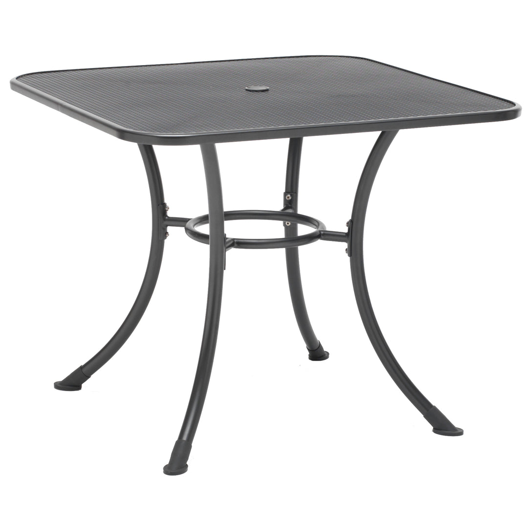 KETTLER® utilizes an exclusive Electrotherm™ coating technology on all of wrought furniture. This finish is three (3) times thicker than a conventional powder coat. The Electrotherm™ coating creates an extremely smooth finish with obsolete weld points and resists scratching, peeling, fading and chipping. Another advantage is that the furniture will remain approximately twenty percent (20%) cooler after long sun exposure.