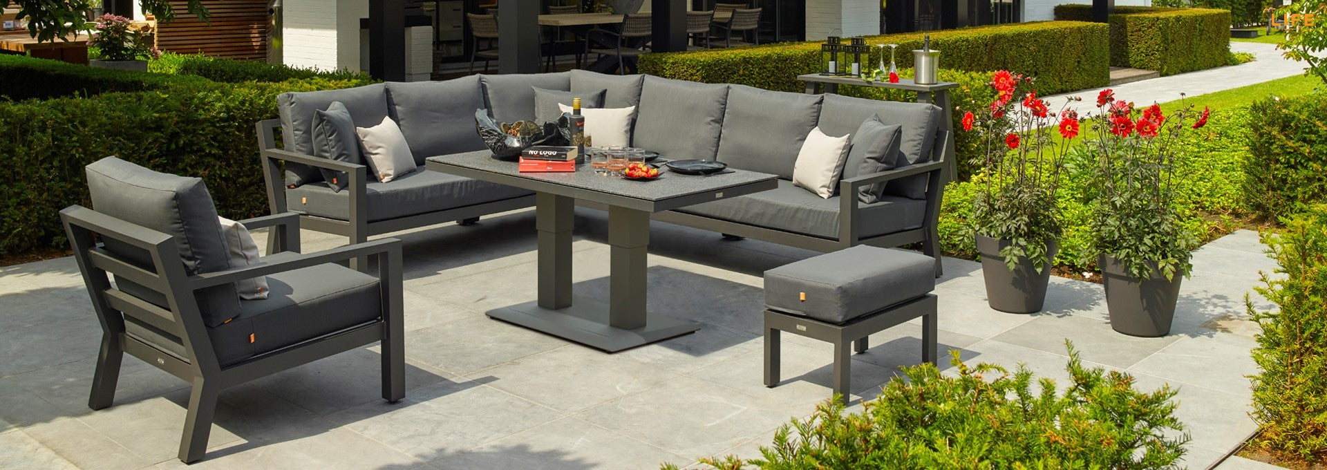 Life outdoor living timber corner set hotsell
