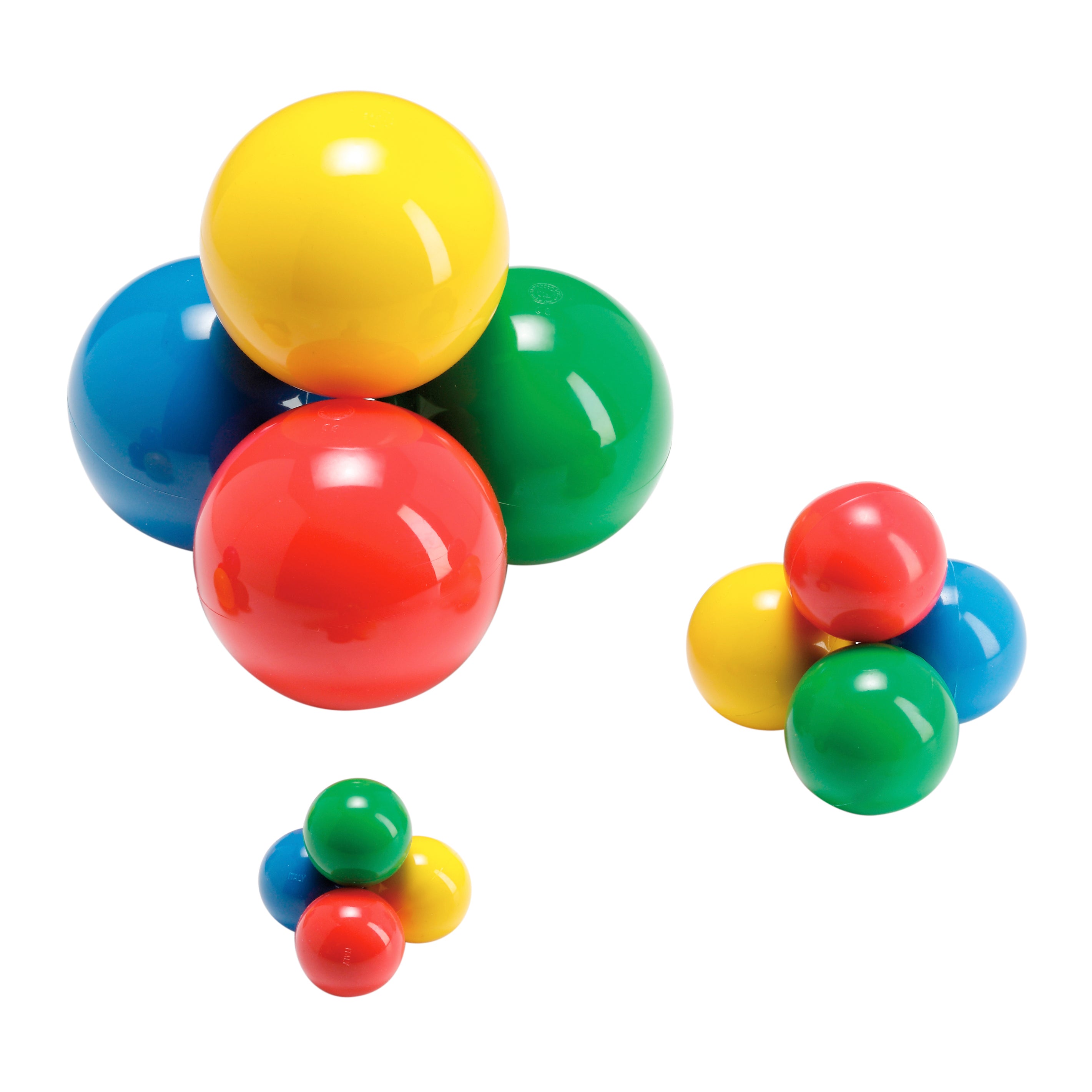 Gymnic Sets Of Multicolored Balls In Choice Of Sizes