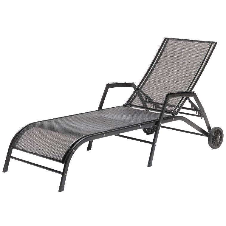 Wrought Iron Multi-Position Lounger